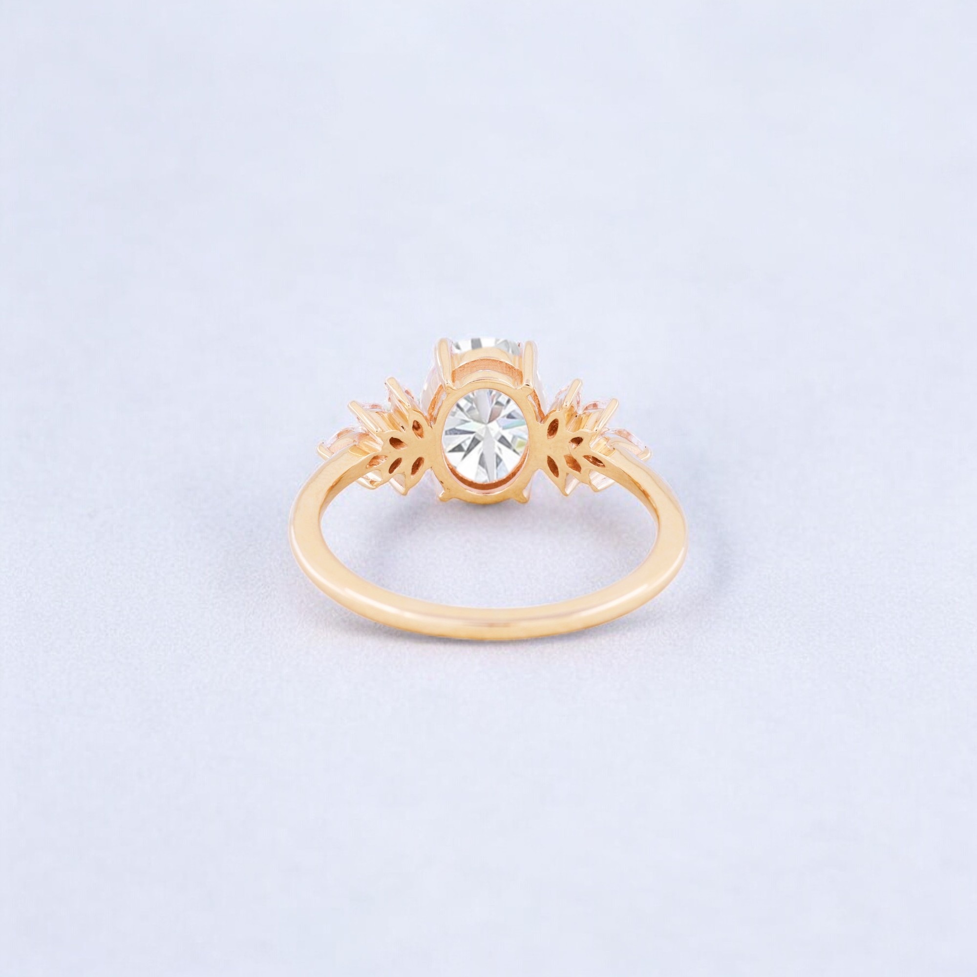 Oval Cut Moissanite Engagement Ring CZ Diamond Cluster Bridal Wedding Ring 14K Rose Gold Proposal Jewelry Bestfriend Gift Ring Moissanite Ring, Oval Engagement Ring, Cluster Ring, CZ Diamond Ring, Bridal Jewelry, Wedding Band, Rose Gold Ring, Proposal Ring, Bestfriend Gift, Elegant Ring, Fine Jewelry, Romantic Jewelry, Unique Engagement Ring, 14K Gold Ring, Gift Ring for Her