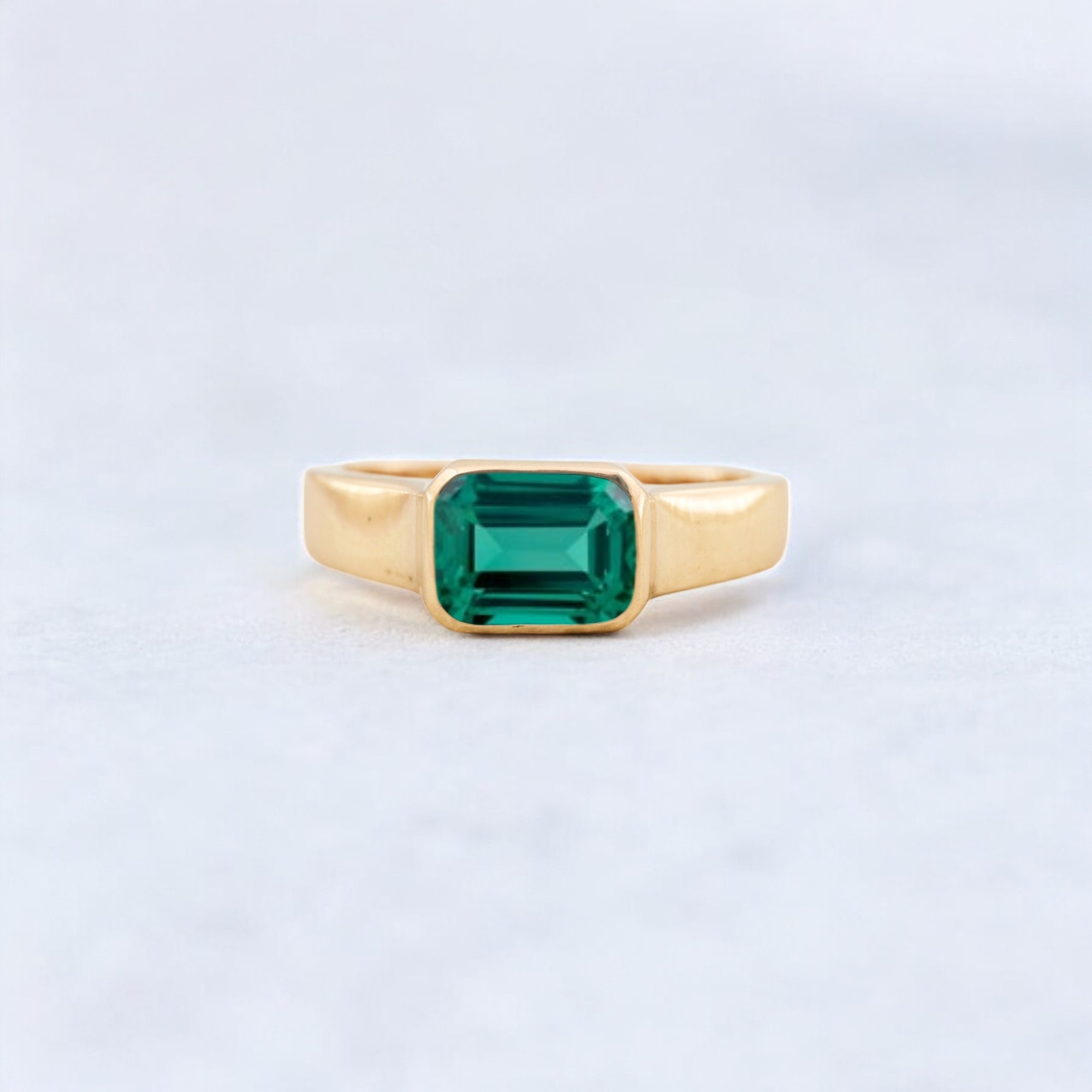 Green Emerald Wedding Ring, 18k Solid Gold Jewelry, Bezel Set Statement Ring deep green centerpiece, lab-grown emerald jewel, emerald-cut forest gem, vivid green solitaire, ethically created green stone, radiant emerald shimmer, luxe botanical sparkle, lush gemstone ring, lab-crafted vibrant emerald, timeless green beauty, rich jewel tone centerpiece, modern green solitaire, green goddess gem, classic emerald brilliance, faceted lush gemstone, symbolic love stone, emerald clarity ring, vivid gemstone solitaire, signature green sparkle, serene emerald cut