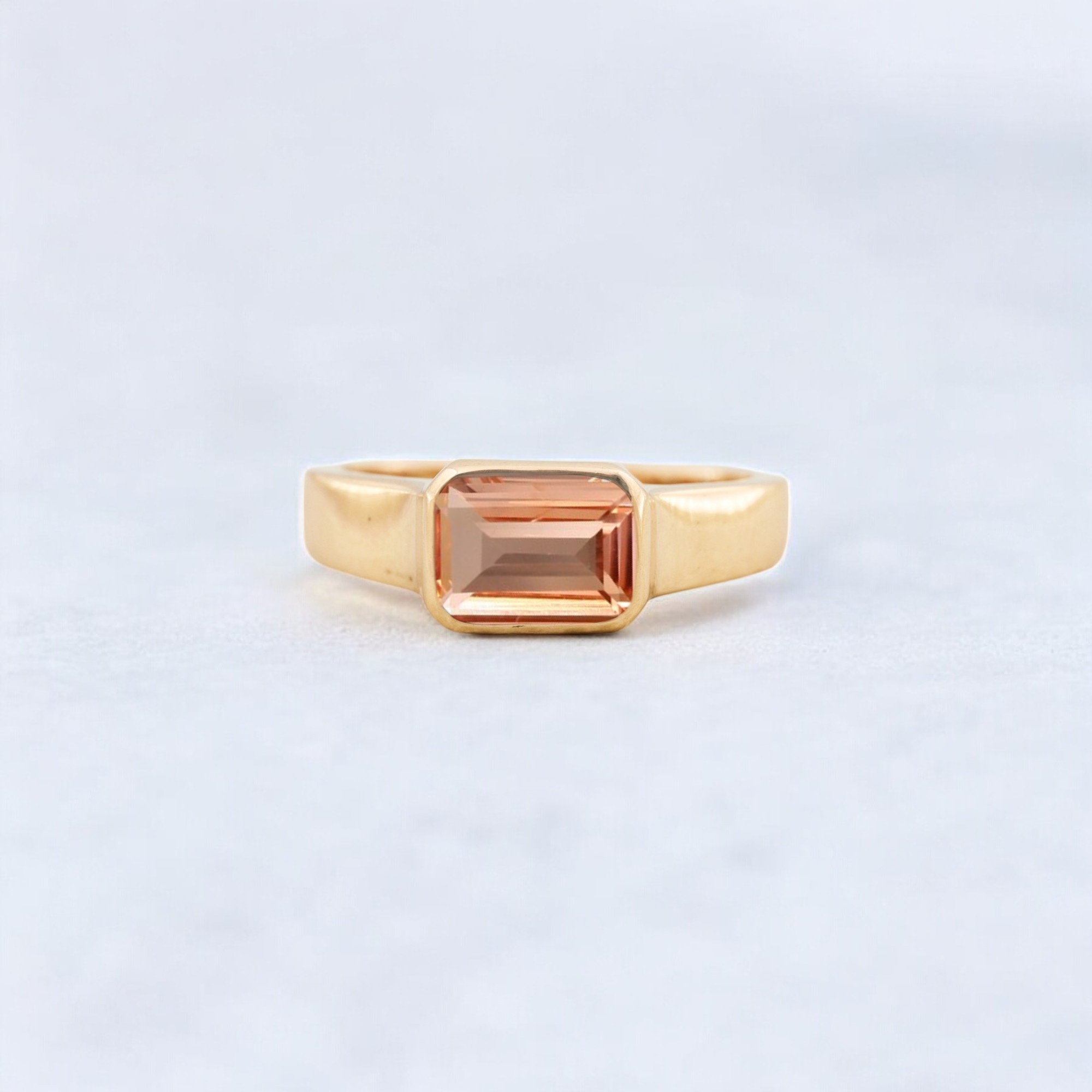 Emerald Cut Citrine Engagement Ring, Solid Gold Bridal Jewelry, Minimalist Statement Ring golden glow gem, sunshine yellow stone, emerald faceted brilliance, lab-made citrine sparkle, radiant amber solitaire, vibrant gold-toned jewel, sunrise-inspired gemstone, solar-hued centerpiece, warm honey gemstone, golden hour ring, citrus-toned solitaire, amber cut crystal, eco-crafted yellow gem, luxe yellow statement stone, contemporary golden jewel, sunbeam-inspired ring, glowing lab gemstone, minimal golden sparkle