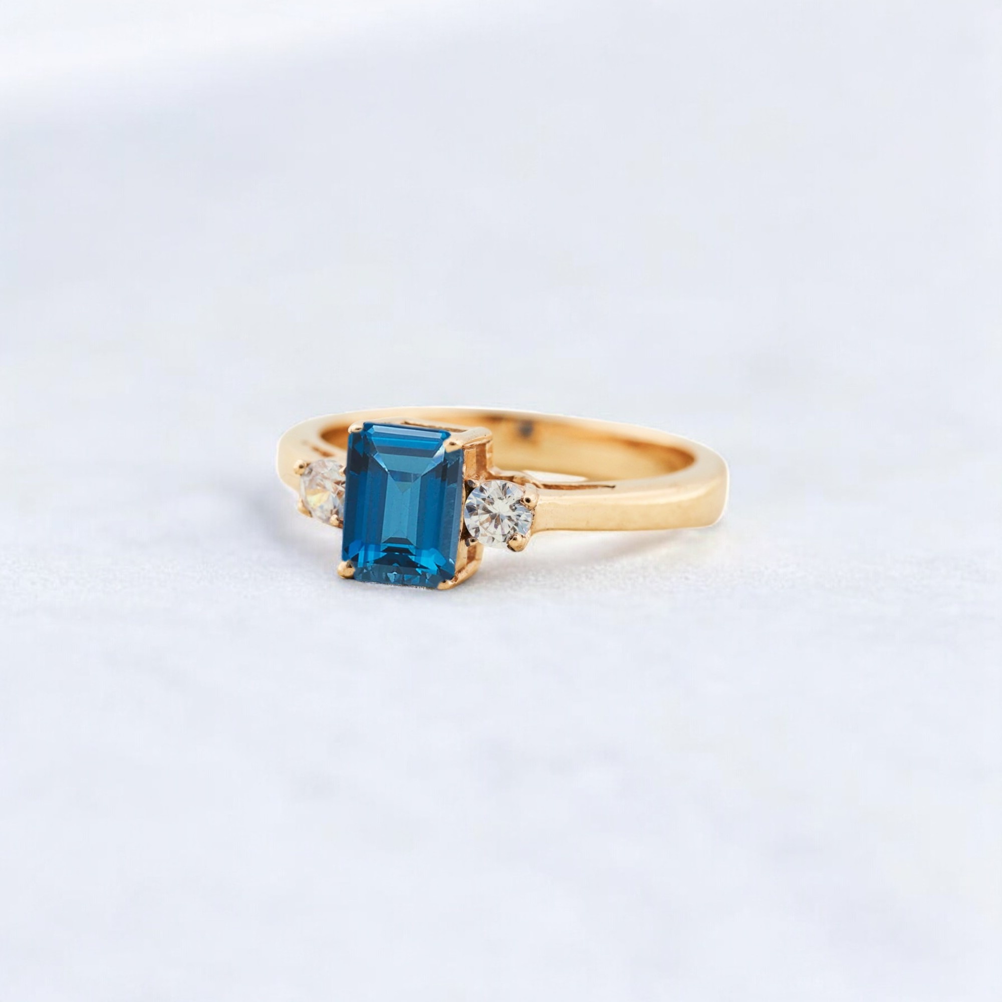 Blue Topaz Women Ring Diamond Wedding Stacking Ring Sterling Silver Bridesmaid Jewelry Birthday Gift For Daughter This Blue Topaz Women’s Ring features a stunning gemstone that shines with a vibrant blue hue. Set in luxurious sterling silver, the ring exudes elegance and timeless appeal. Paired with a diamond wedding stacking ring, this set offers a perfect blend of sparkle and sophistication. Ideal as a birthday gift for daughter, this ring set will surely make her feel special and loved. The blue topaz stone represents tranquility and peace, making it a meaningful choice for any occasion. Perfect as a bridesmaid jewelry gift, this set adds a touch of glamour to any wedding day ensemble. The diamond accents on the stacking ring add a subtle yet stunning touch of brilliance. Handcrafted with precision, this sterling silver jewelry set is designed to last and remain a cherished keepsake. A perfect balance of beauty and craftsmanship, making it a standout piece for any jewelry lover. This elegant set can be worn together or separately, offering versatility and style. The blue topaz gemstone adds a unique pop of color, complementing the diamond accents beautifully. A bridesmaid gift that will be treasured long after the wedding, symbolizing friendship and love. Ideal for special occasions, this set makes a thoughtful and lasting gift. The sterling silver setting enhances the beauty of the stones, ensuring a timeless and polished look. A meaningful and stunning gift for anyone who appreciates fine jewelry with a personal touch.