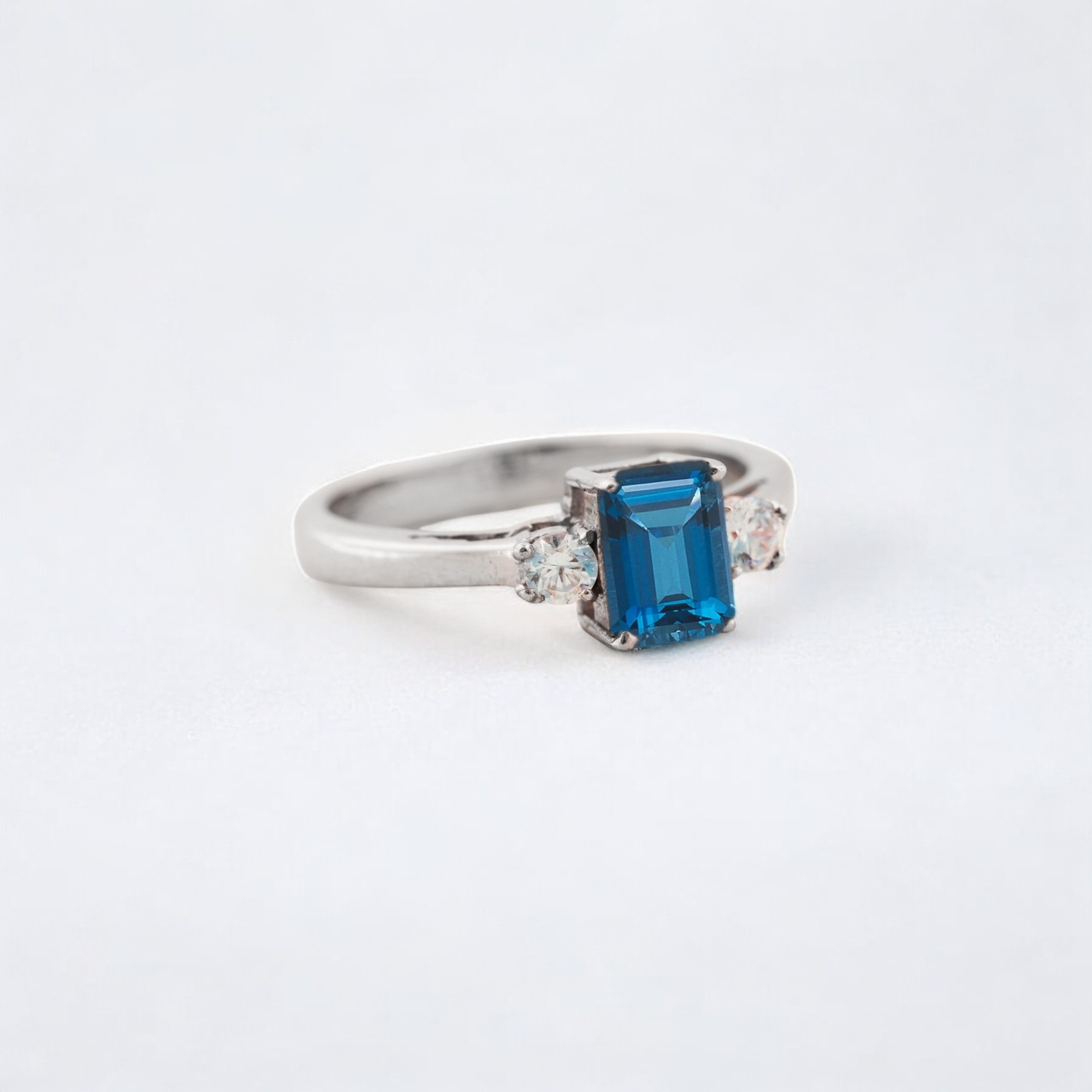 Blue Topaz Women Ring Diamond Wedding Stacking Ring Sterling Silver Bridesmaid Jewelry Birthday Gift For Daughter This Blue Topaz Women’s Ring features a stunning gemstone that shines with a vibrant blue hue. Set in luxurious sterling silver, the ring exudes elegance and timeless appeal. Paired with a diamond wedding stacking ring, this set offers a perfect blend of sparkle and sophistication. Ideal as a birthday gift for daughter, this ring set will surely make her feel special and loved. The blue topaz stone represents tranquility and peace, making it a meaningful choice for any occasion. Perfect as a bridesmaid jewelry gift, this set adds a touch of glamour to any wedding day ensemble. The diamond accents on the stacking ring add a subtle yet stunning touch of brilliance. Handcrafted with precision, this sterling silver jewelry set is designed to last and remain a cherished keepsake. A perfect balance of beauty and craftsmanship, making it a standout piece for any jewelry lover. This elegant set can be worn together or separately, offering versatility and style. The blue topaz gemstone adds a unique pop of color, complementing the diamond accents beautifully. A bridesmaid gift that will be treasured long after the wedding, symbolizing friendship and love. Ideal for special occasions, this set makes a thoughtful and lasting gift. The sterling silver setting enhances the beauty of the stones, ensuring a timeless and polished look. A meaningful and stunning gift for anyone who appreciates fine jewelry with a personal touch.