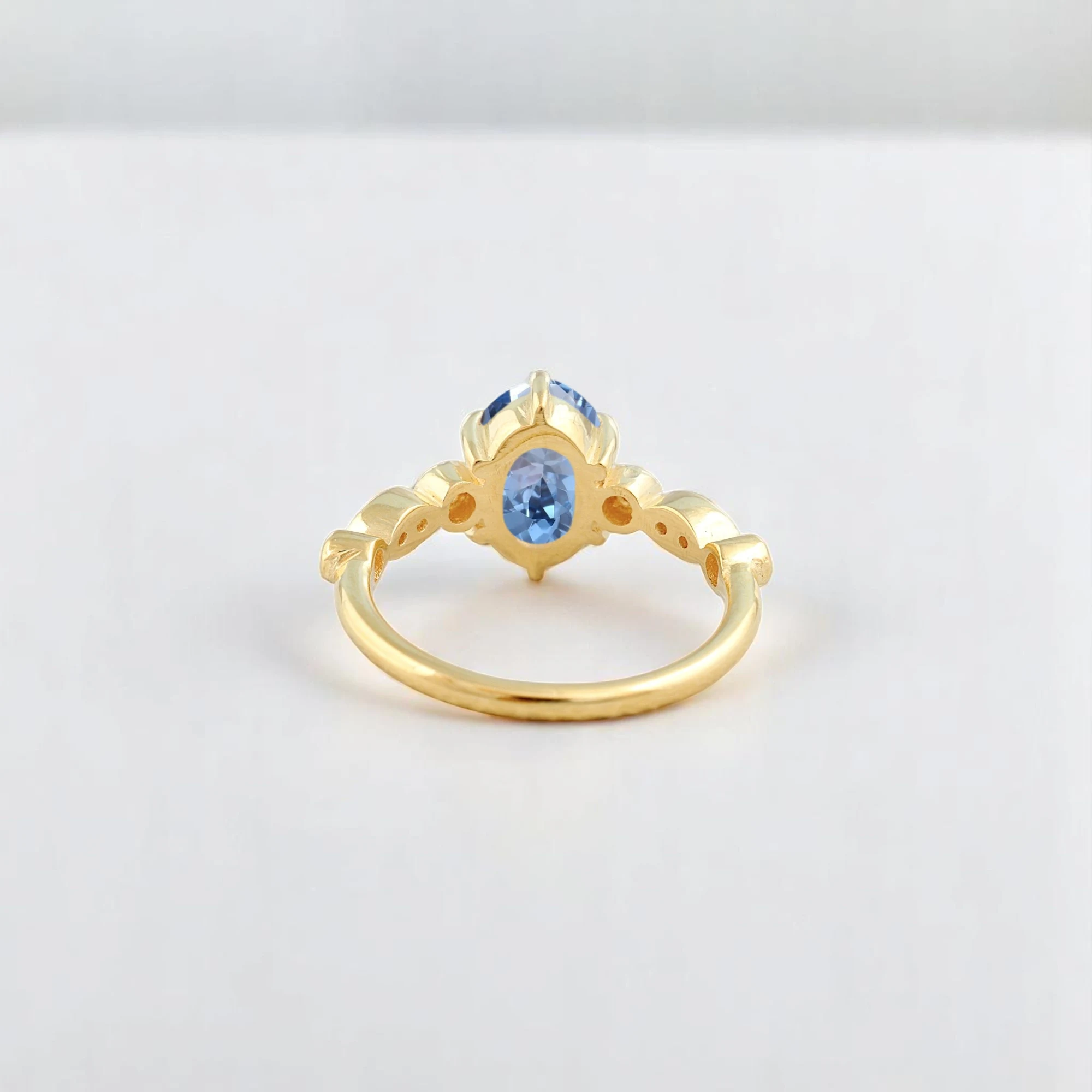 Oval Cut Aquamarine Ring Sterling Silver Bridesmaid Jewelry March Birthstone Gift Art Deco Statement Ring Oval aquamarine statement ring in sterling silver Art Deco aquamarine bridesmaid jewelry gift March birthstone ring with vintage silver setting Sterling silver aquamarine ring for her Elegant oval cut aquamarine promise or birthday ring Handcrafted aquamarine statement ring for women