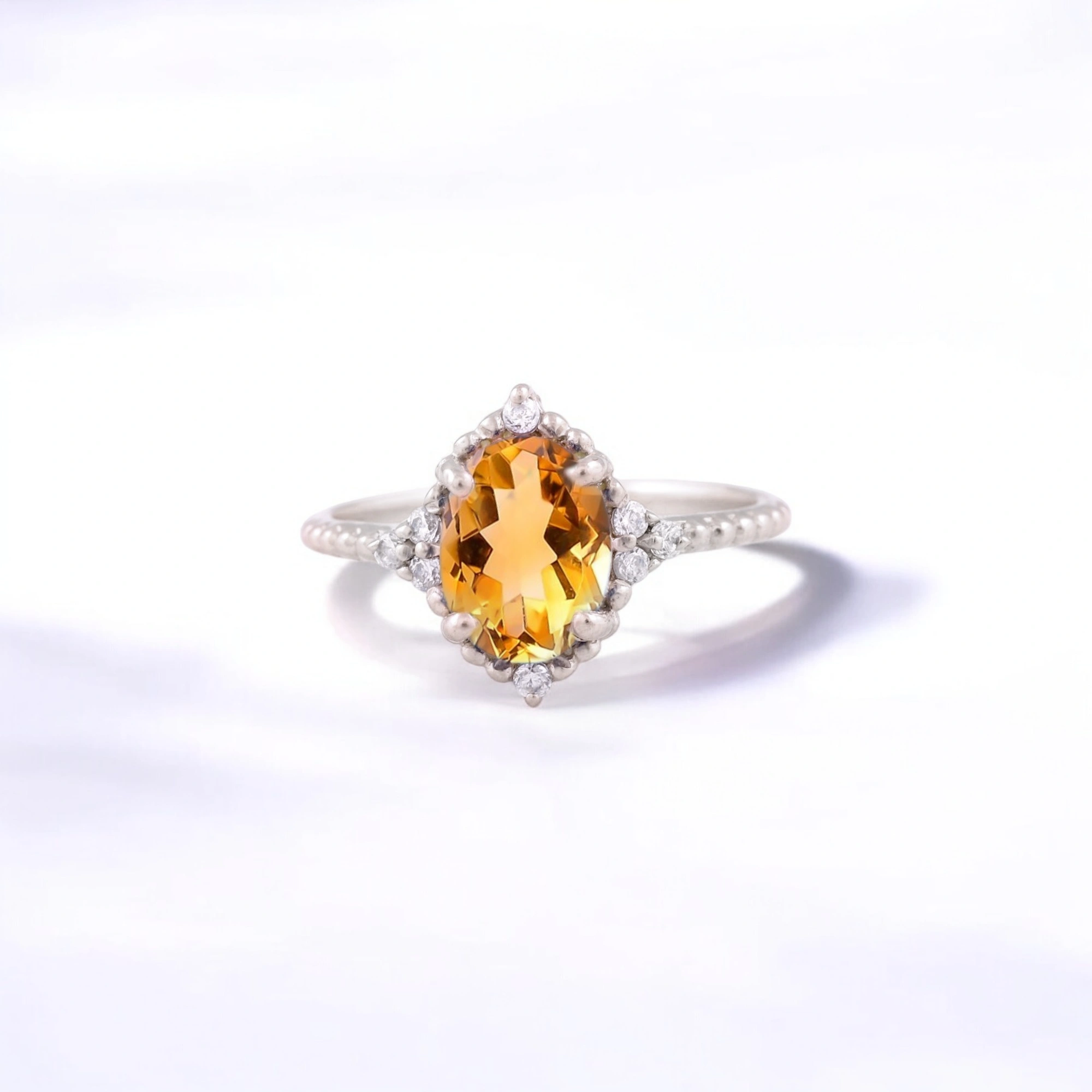 Round Alexandrite Women Ring Art Deco Diamond Jewelry Rose Gold Bridal Ring Anniversary Gift For Wife Round Alexandrite Art Deco diamond rose gold ring Alexandrite bridal ring with diamond accents Rose gold Alexandrite anniversary gift ring Handmade Alexandrite and diamond Art Deco jewelry Color-changing Alexandrite engagement ring Elegant rose gold Alexandrite promise ring